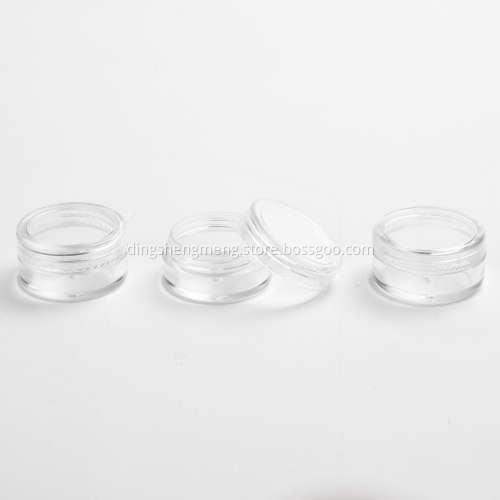 Mini liten kosmetisk burk grädde plast burk